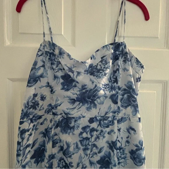 Abercrombie & Fitch Blue Floral Midi Dress - Picture 10 of 12